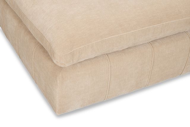 Cruz Light Beige Fabric Armless Chair