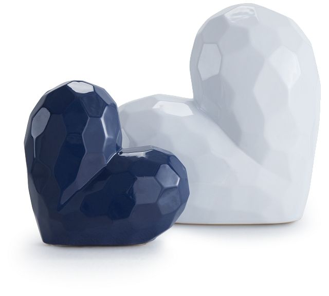 Heart Dark Blue Small Sculpture
