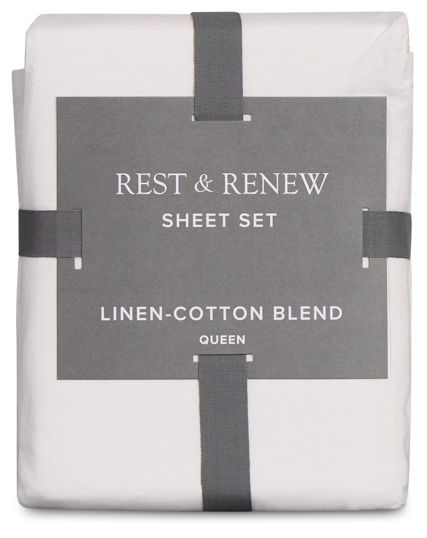 Rest & Renew Linen Blend White Sheet Set