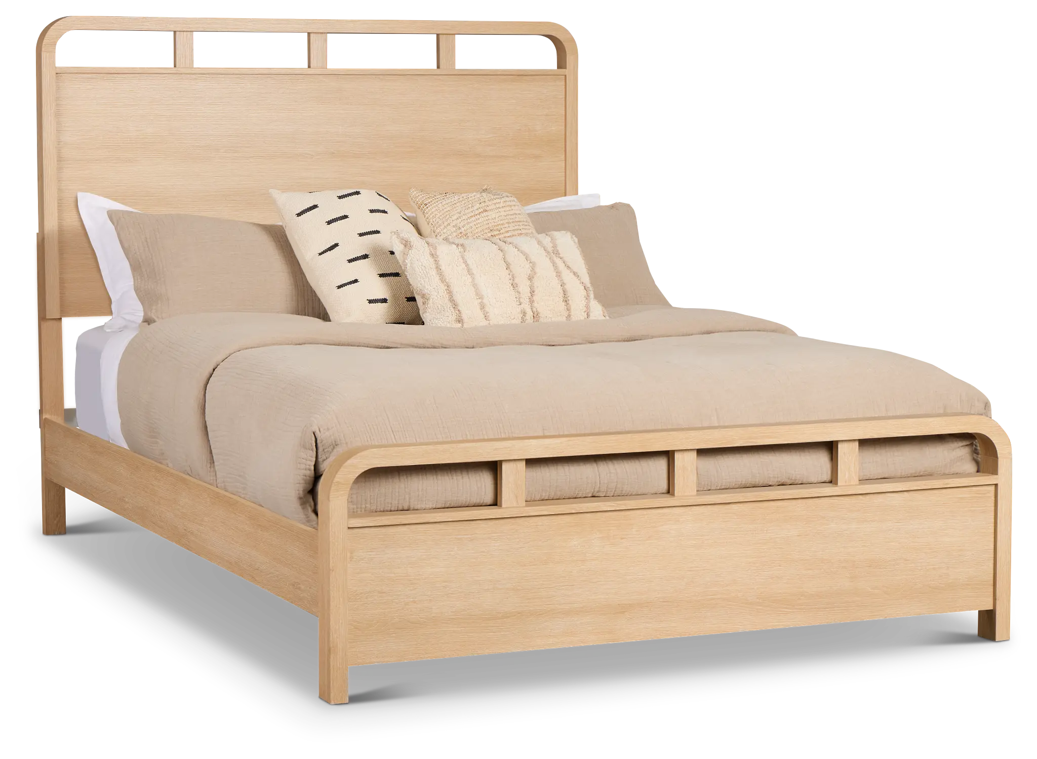 Lyndie Light Tone Panel Bed Lyndie Light Tone Panel Bed