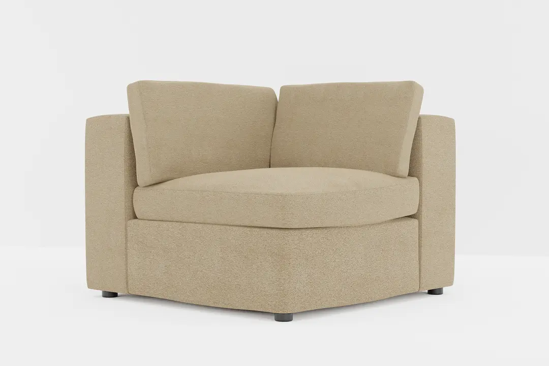Destin Elite Taupe Fabric Corner Chair Destin Elite Taupe Fabric Corner Chair