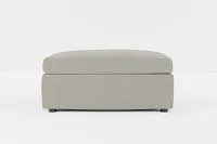 Destin Elite Gray Fabric Cocktail Ottoman