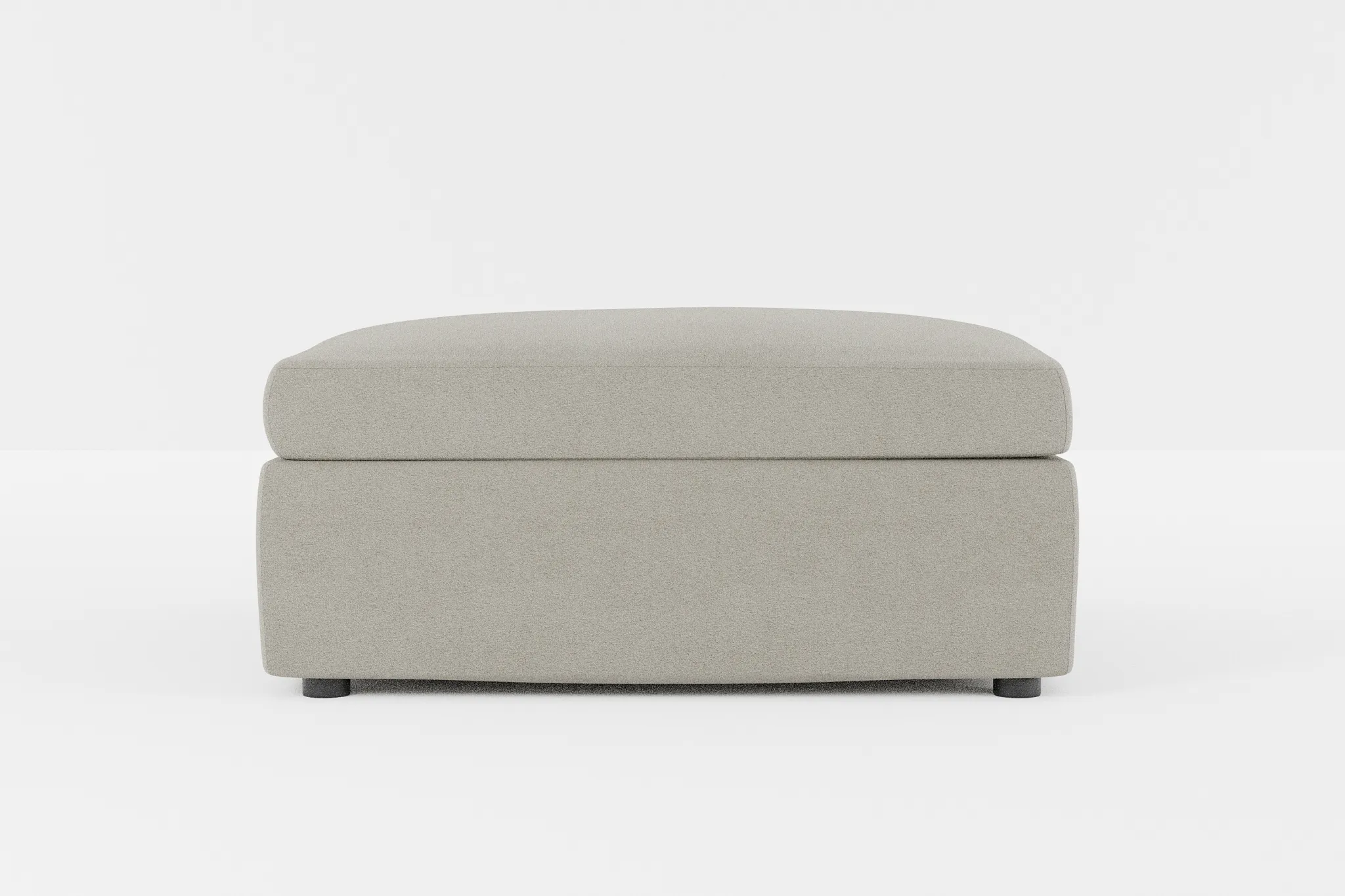 Destin Elite Gray Fabric Cocktail Ottoman