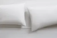 Rest & Renew Percale Cotton Gray 200 Thread Set Of 2 Pillowcases
