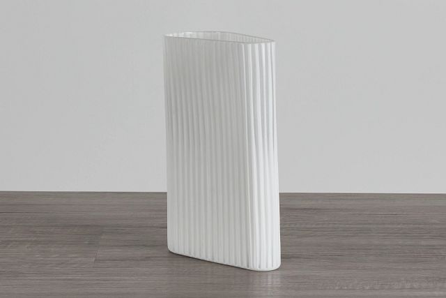 Salma White Medium Vase
