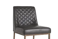 Sierra Dark Gray Bonded Ltr 30" Barstool