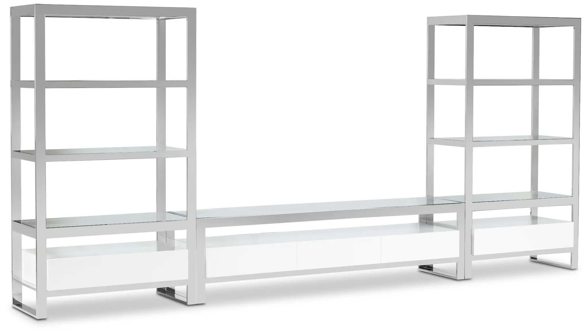 Miami White Glass Entertainment Wall Miami White Glass Entertainment Wall