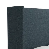 Captiva Elevation Dark Blue 60" Upholstered Shelter Bed