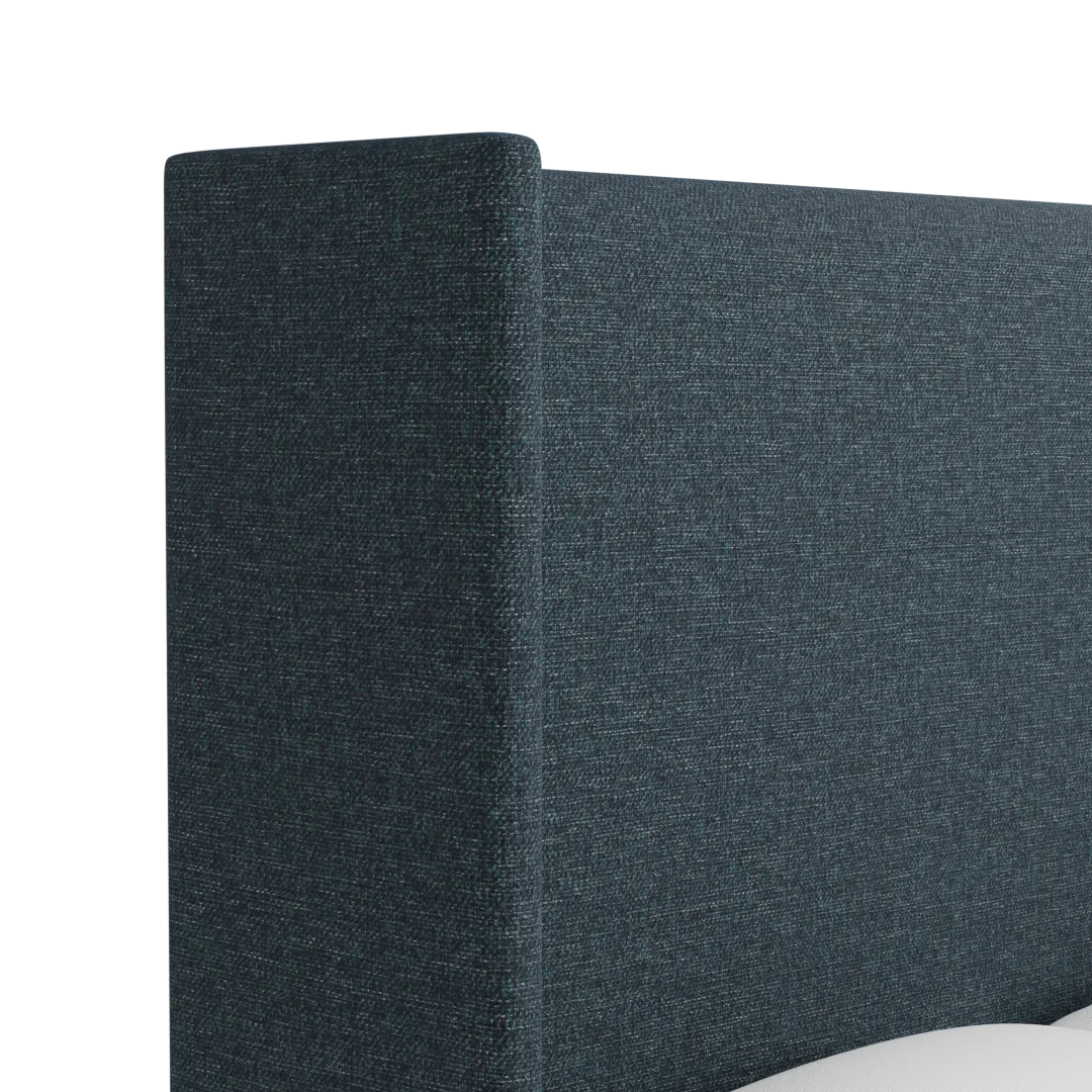 Captiva Elavation Dark Blue 60" Upholstered Shelter Bed