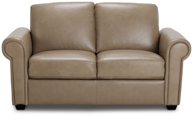 Lincoln Taupe Lthr/vinyl Loveseat