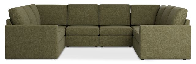 Citymod Green Fabric 8-piece Modular Sectional