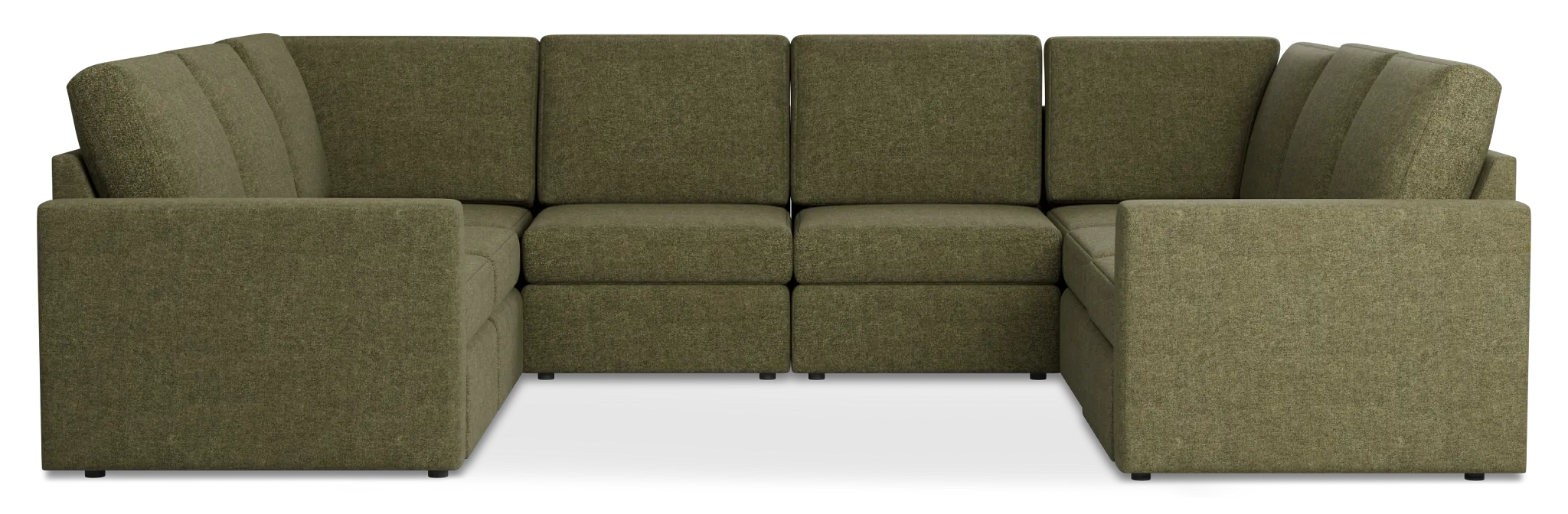 Citymod Green Fabric 8-piece Modular Sectional