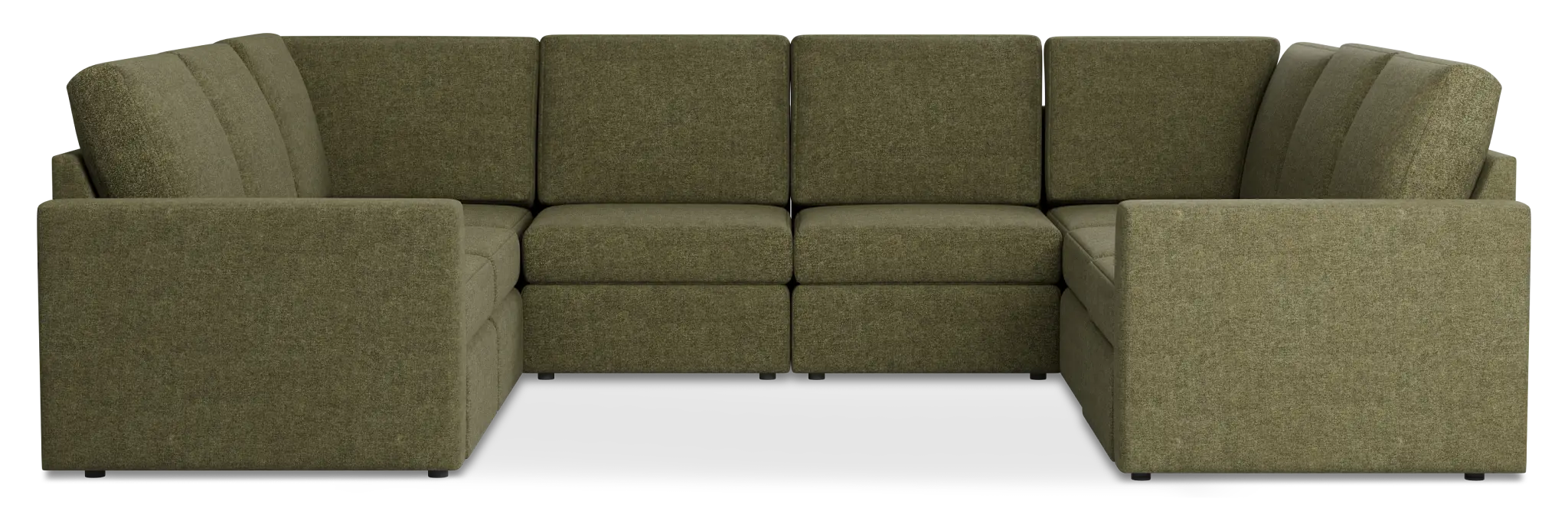 Citymod Green Fabric 8-piece Modular Sectional Citymod Green Fabric 8-piece Modular Sectional