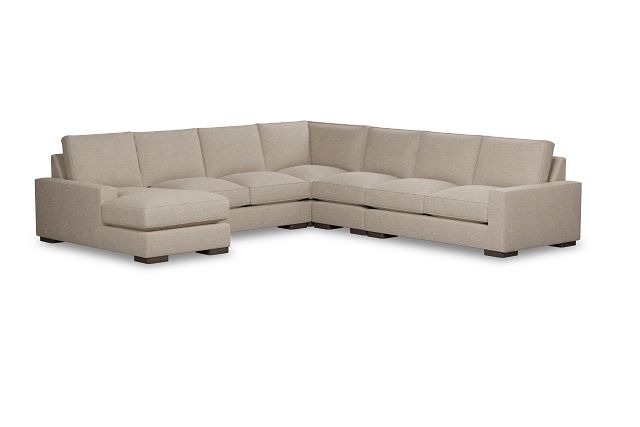 Edgewater Victory Taupe Large Left Chaise Sectional