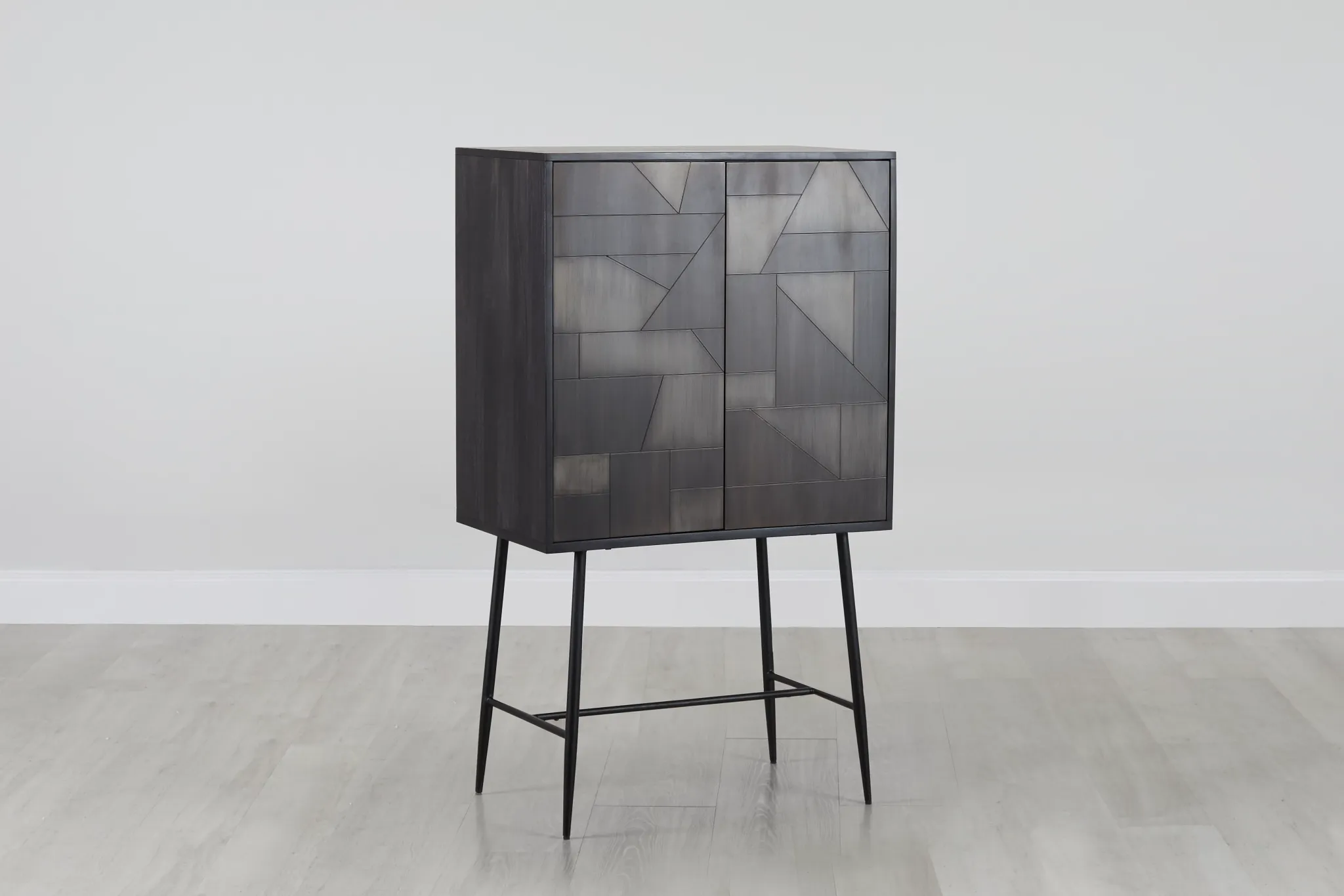Lumi Dark Tone Wine Cabinet