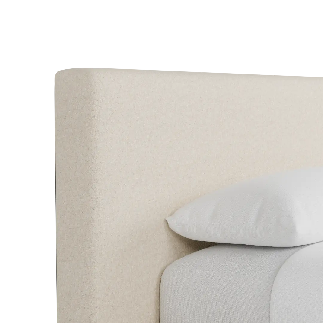 Grayton Merino Light Beige 44" Upholstered Platform Bed Grayton Merino Light Beige 44" Upholstered Platform Bed