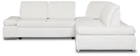 Eden White Micro Small Two-arm Sectional