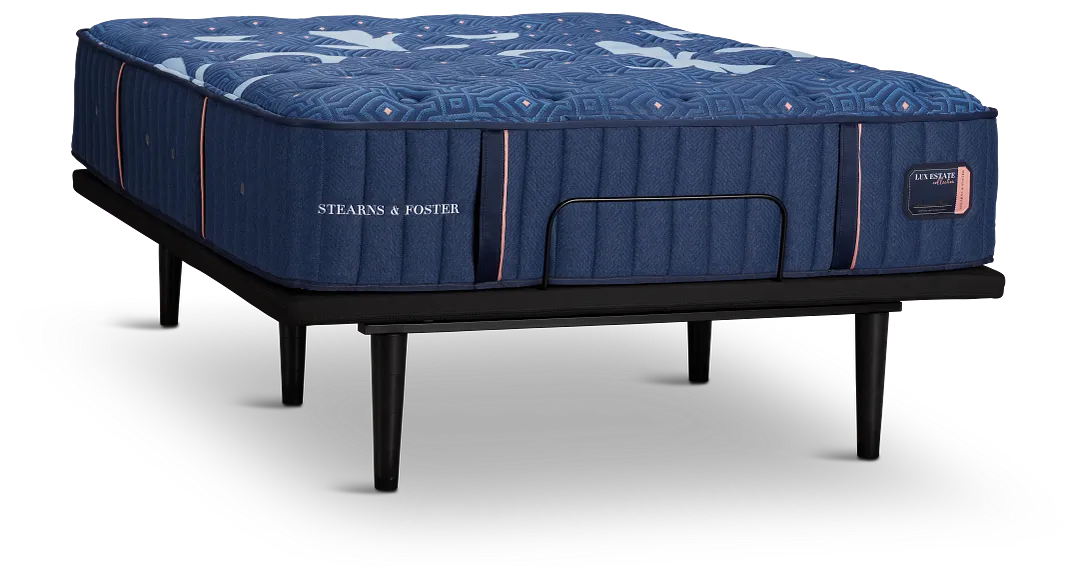 Stearns & Foster Lux Estate Medium Ease Adjustable Mattress Set