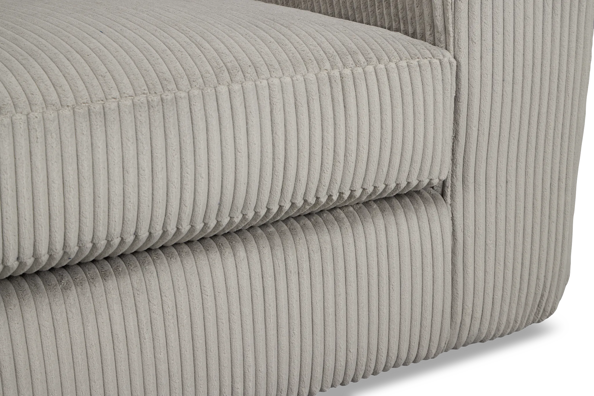 Charlie Gray Fabric Loveseat