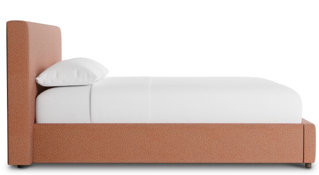 Grayton Sutton Orange 44" Upholstered Platform Bed