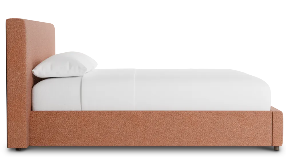 Grayton Sutton Orange 44" Upholstered Platform Bed