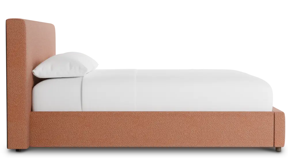 Grayton Sutton Orange 44" Upholstered Platform Bed Grayton Sutton Orange 44" Upholstered Platform Bed