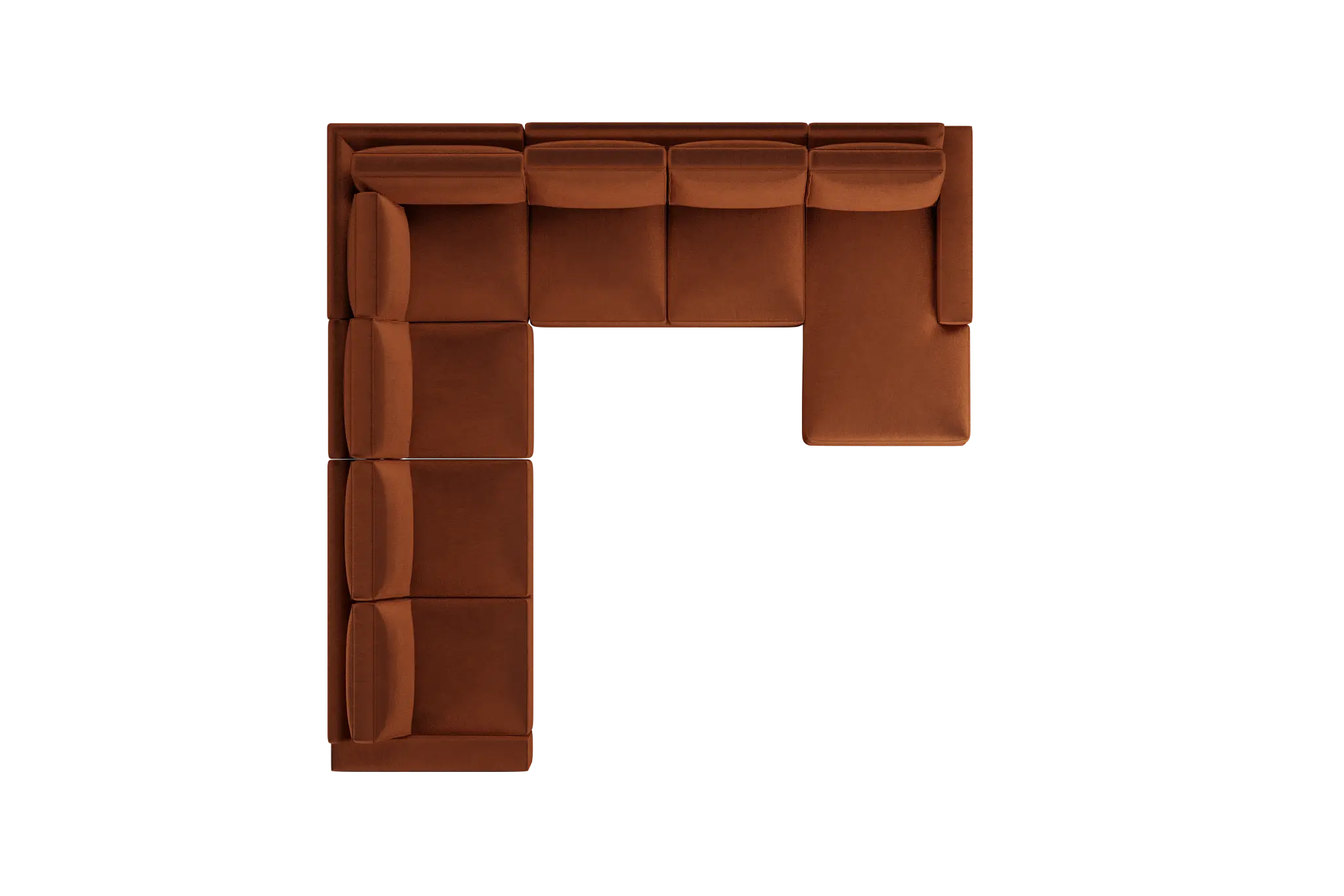 Edgewater Joya Orange Large Right Chaise Sectional Edgewater Joya Orange Large Right Chaise Sectional