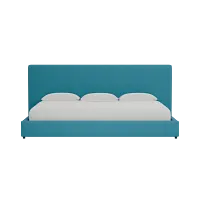 Grayton Elite Teal 54" Upholstered Platform Bed