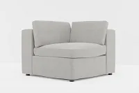 Destin Maguire Gray Fabric Corner Chair