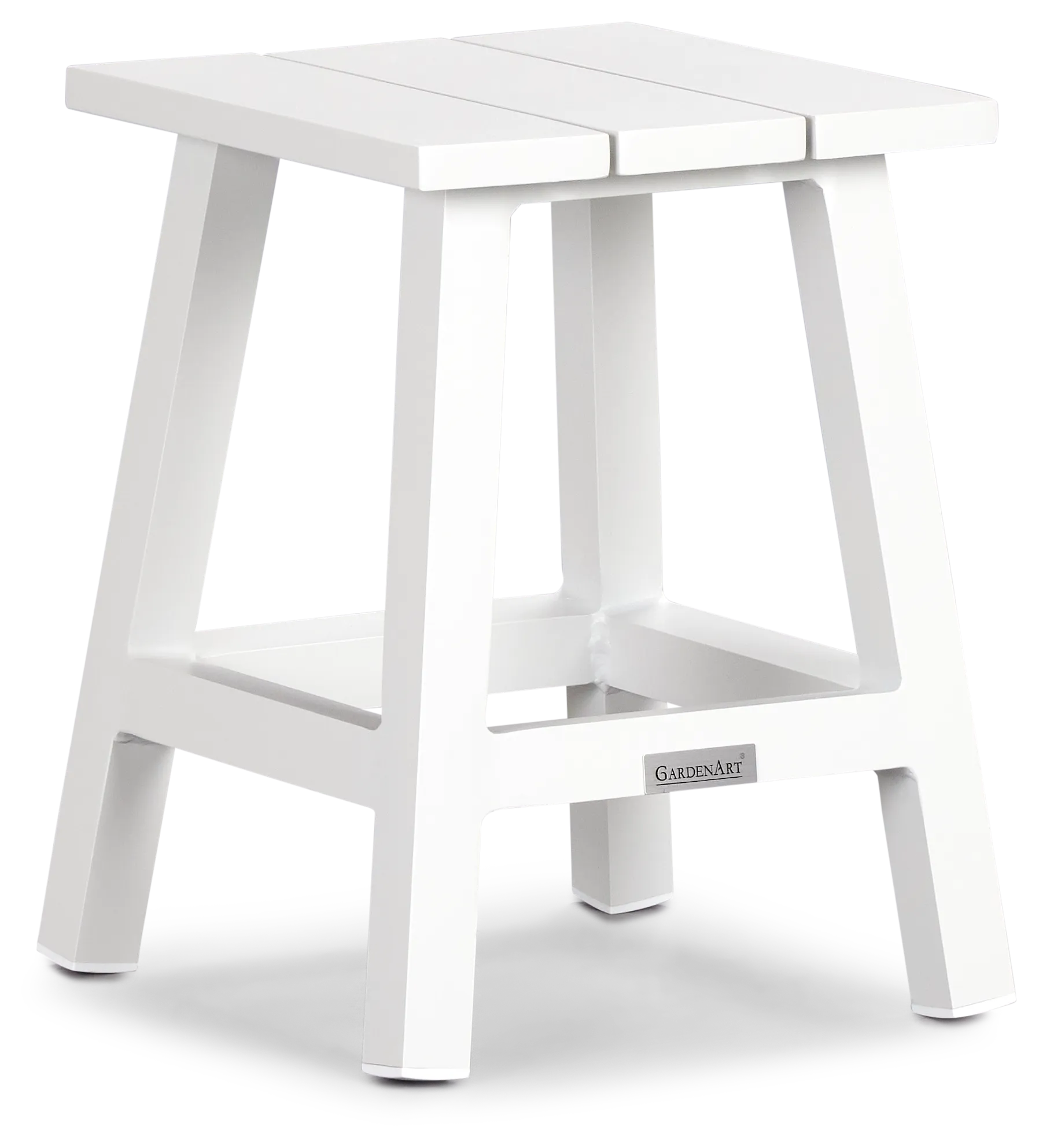 Barbados White Square Accent Table
