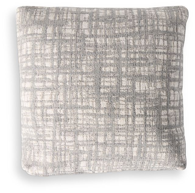 Network Gray 18" Square Accent Pillow