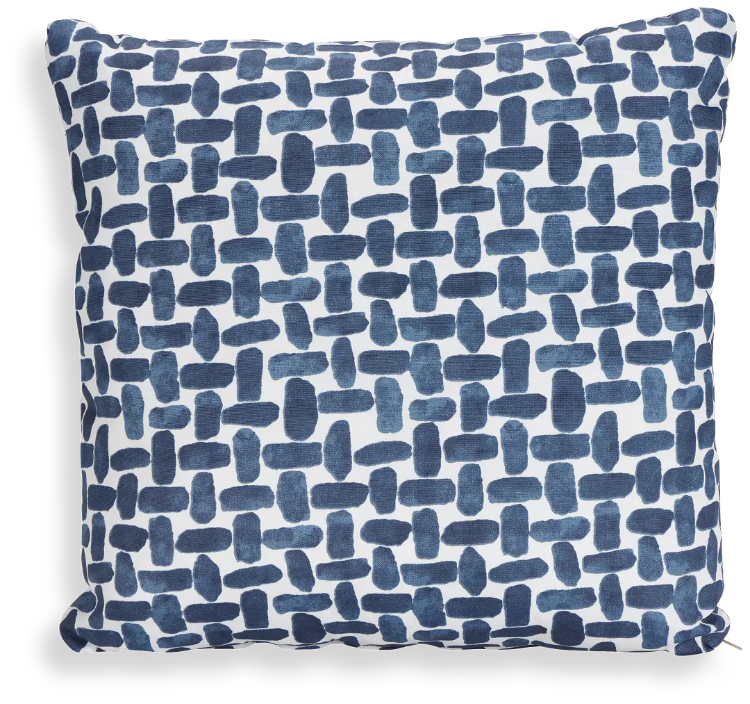 Farley Navy 18" Indoor/outdoor Accent Pillow Farley Navy 18" Indoor/outdoor Accent Pillow