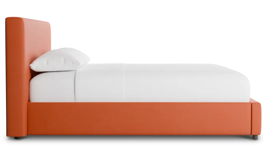 Grayton Joya Orange 44" Upholstered Platform Bed Grayton Joya Orange 44" Upholstered Platform Bed