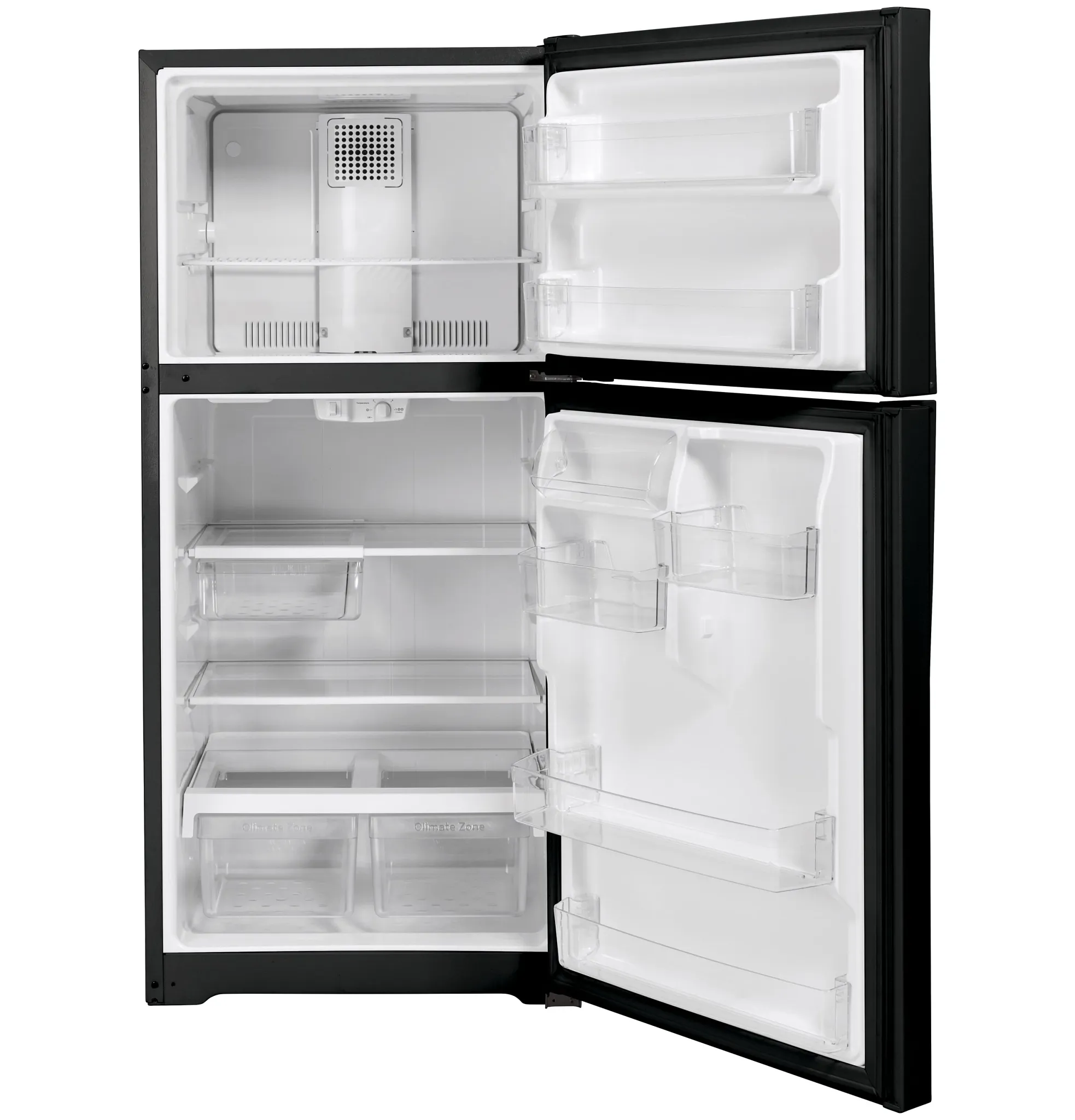 Ge 19 Series Black Top Freezer Refrigerator