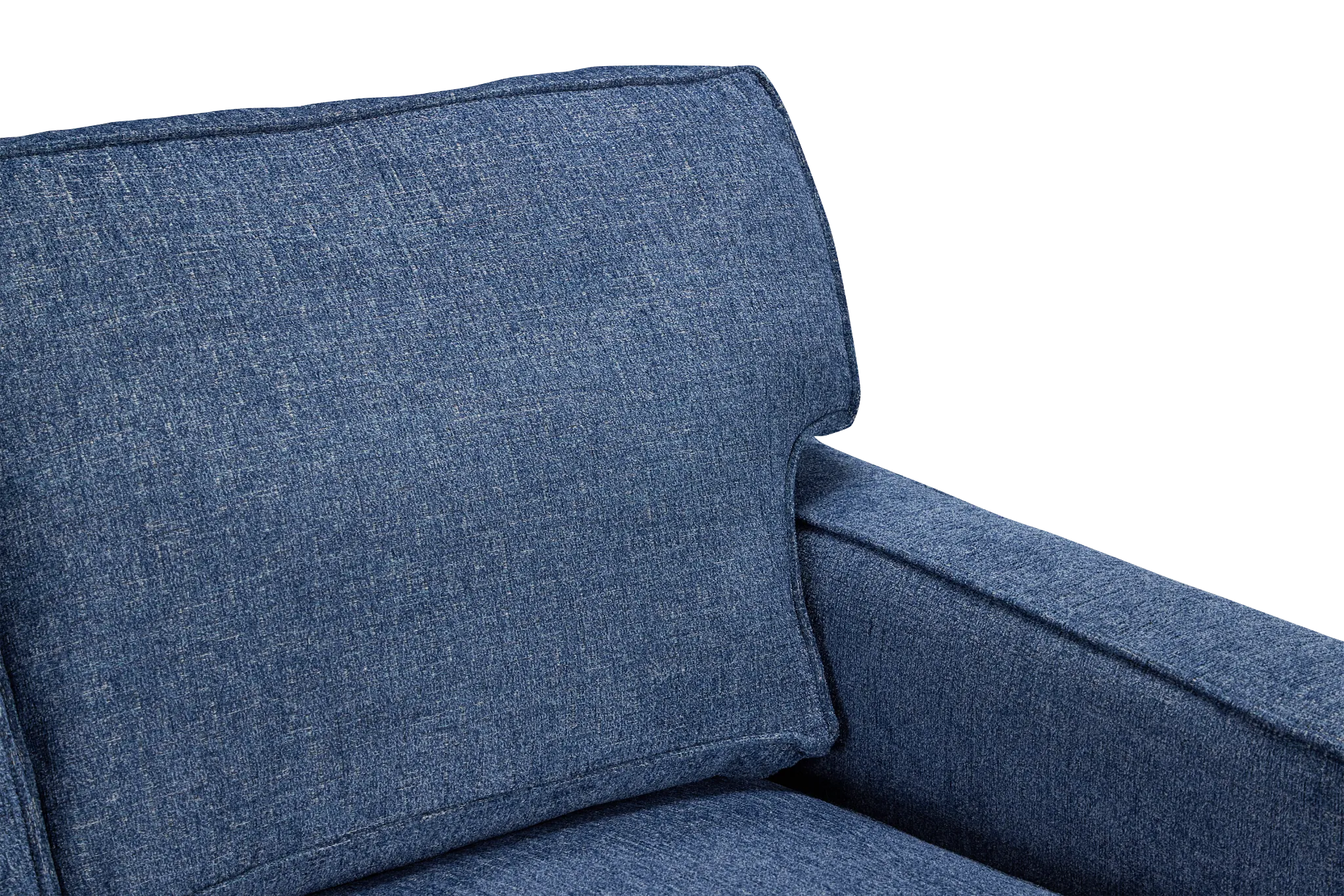 Andie Blue Fabric Right Chaise Sectional