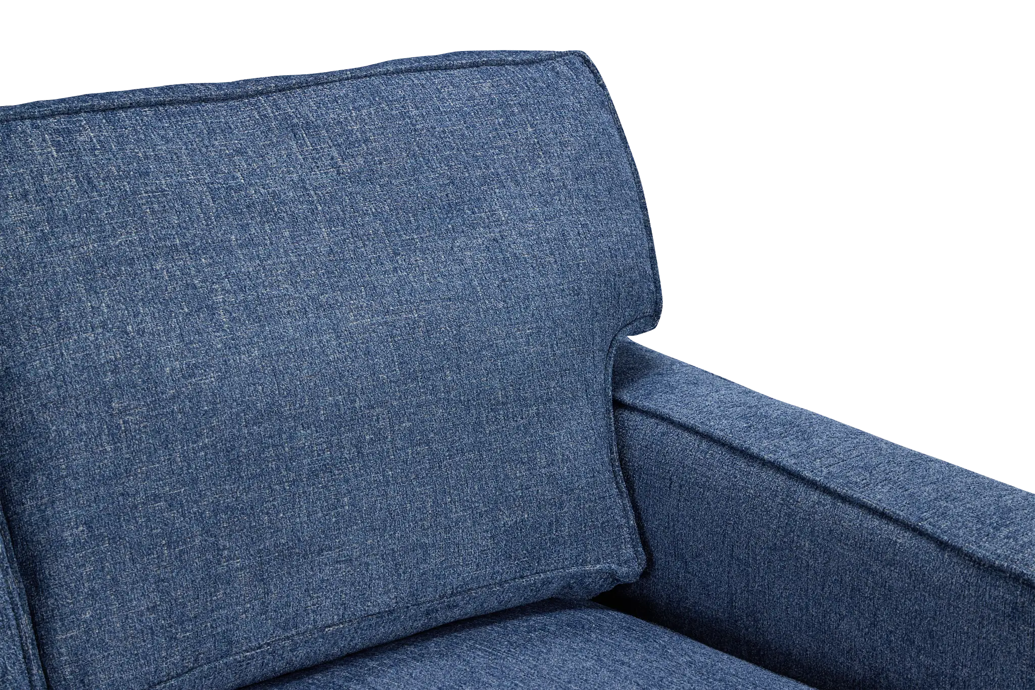 Andie Blue Fabric Right Chaise Sectional Andie Blue Fabric Right Chaise Sectional
