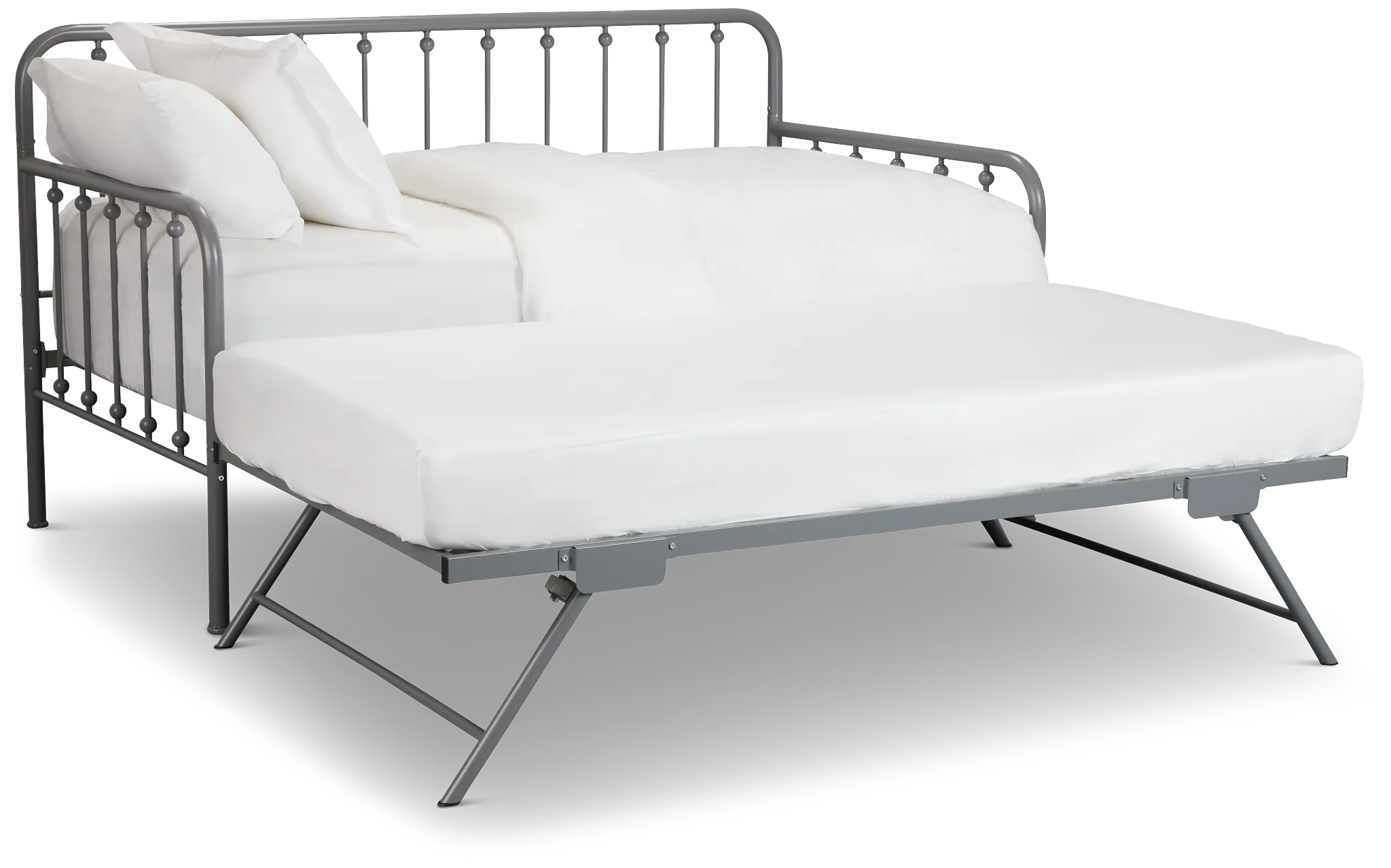 Rory Gray Metal Trundle Daybed