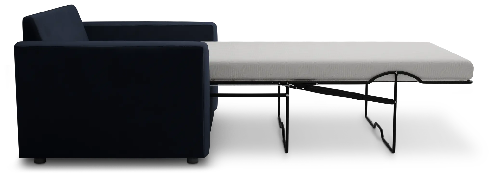 Siesta Joya Dark Blue Fabric Memory Foam Sleeper Siesta Joya Dark Blue Fabric Memory Foam Sleeper