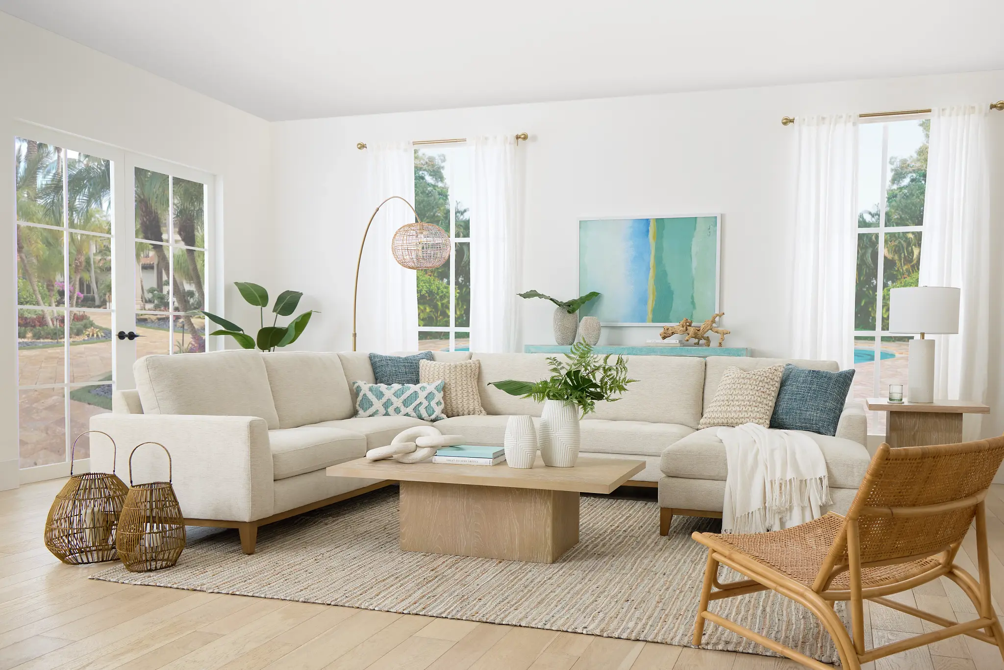 Maisie Light Beige Fabric Medium Right Chaise Sectional Maisie Light Beige Fabric Medium Right Chaise Sectional