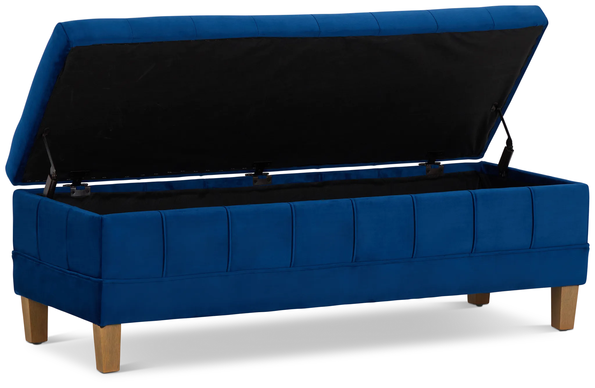 Crosby Blue Storage Bench