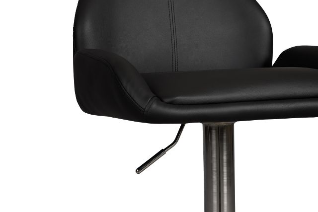 Fairfax Black Uph Adjustable Stool