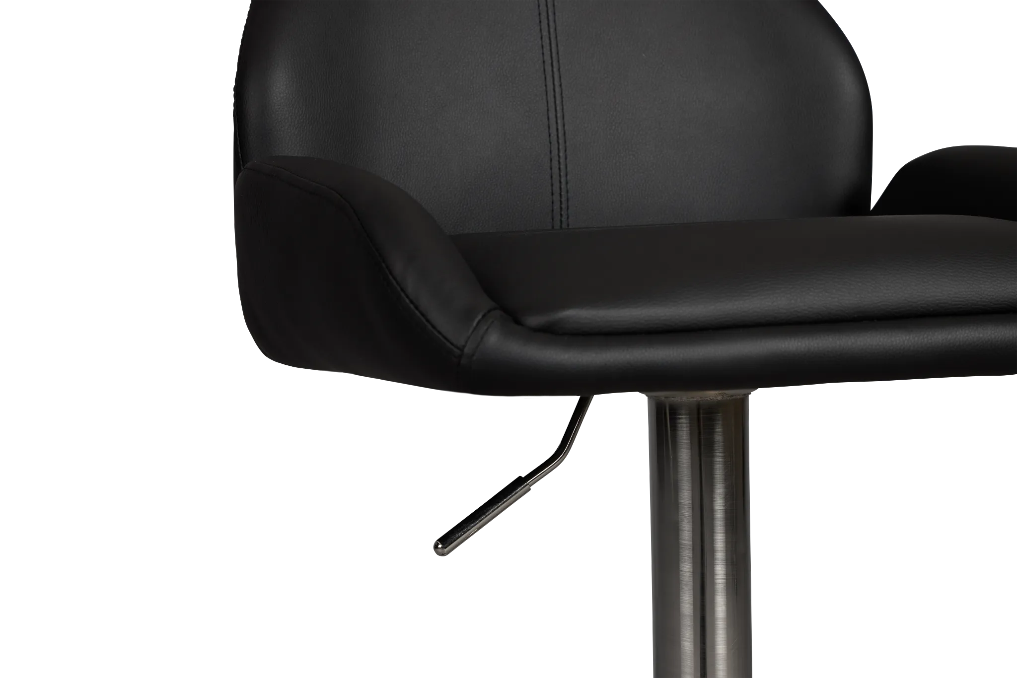 Fairfax Black Uph Adjustable Stool