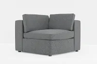 Destin Delray Dark Gray Fabric Corner Chair