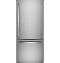 Ge 21 Series Stainless Steel Bottom Freezer Refrigerator