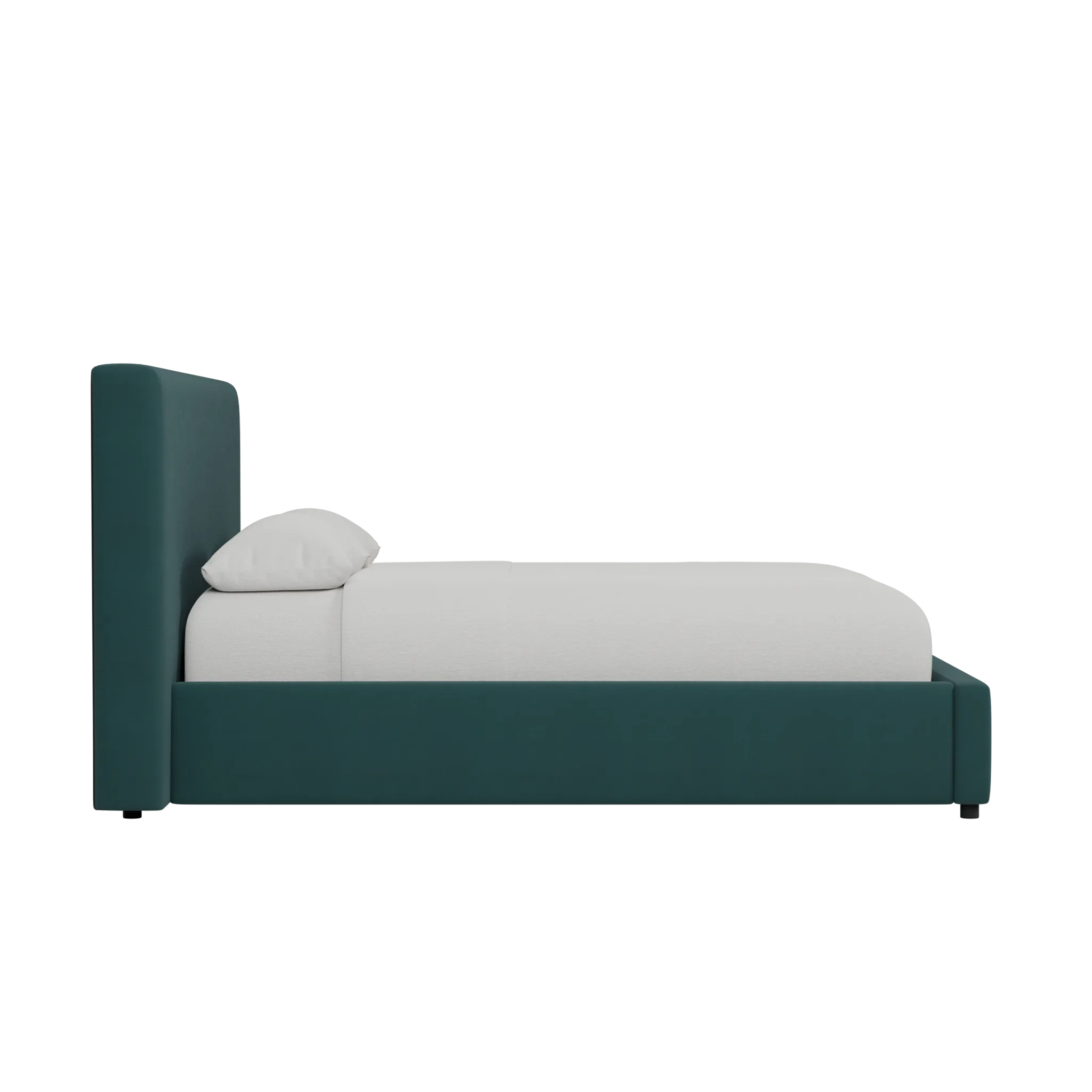 Grayton Joya Green 44" Upholstered Platform Bed