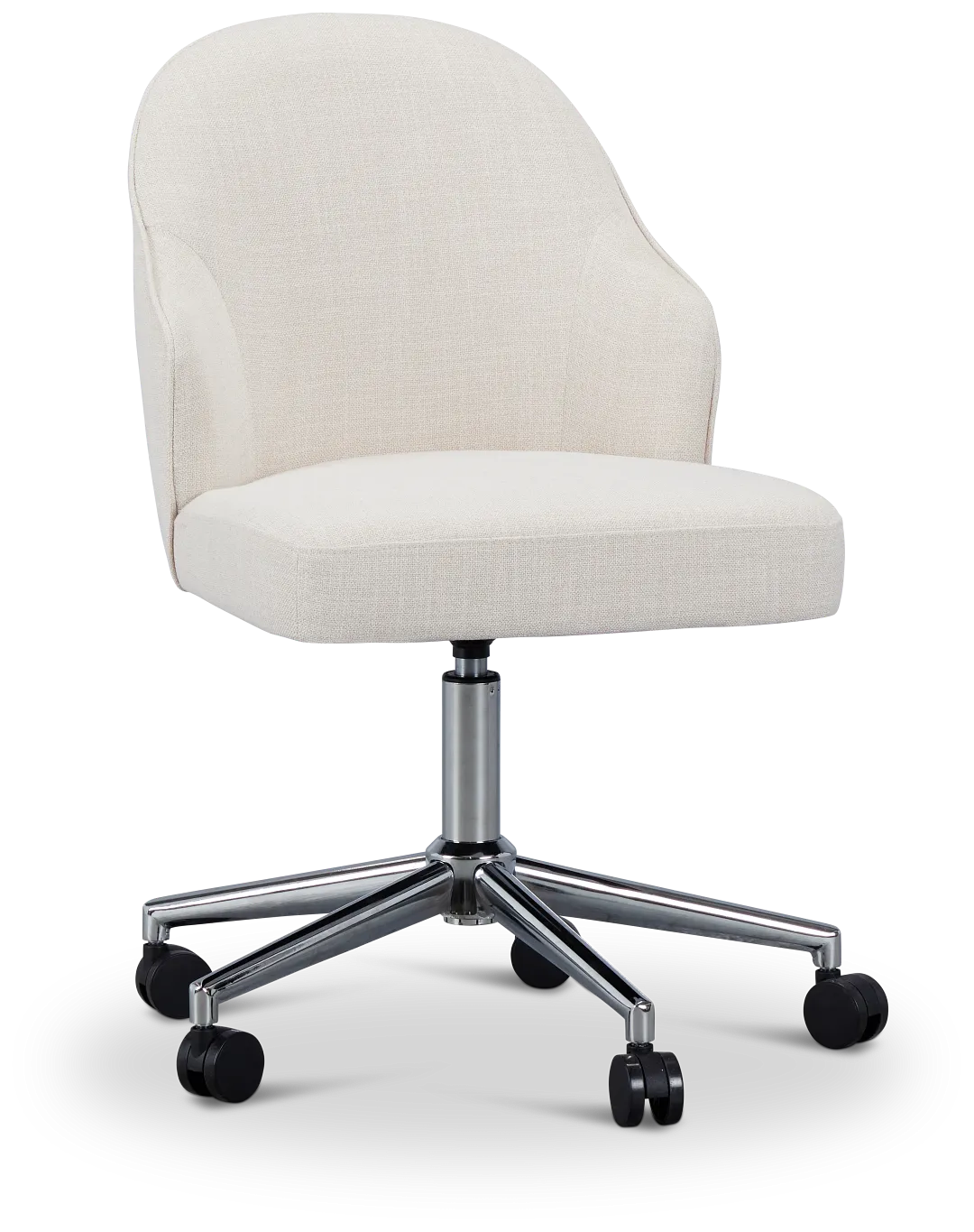 Paige Light Beige Swivel Desk Chair