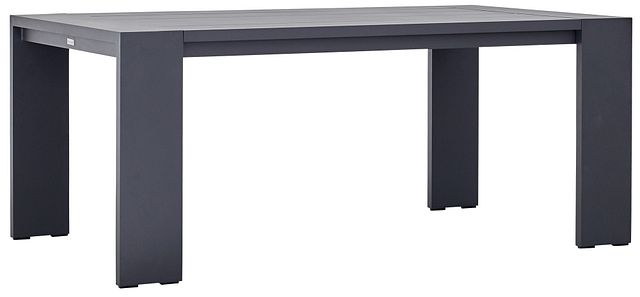 Linear Dark Gray 70" Rectangular Table