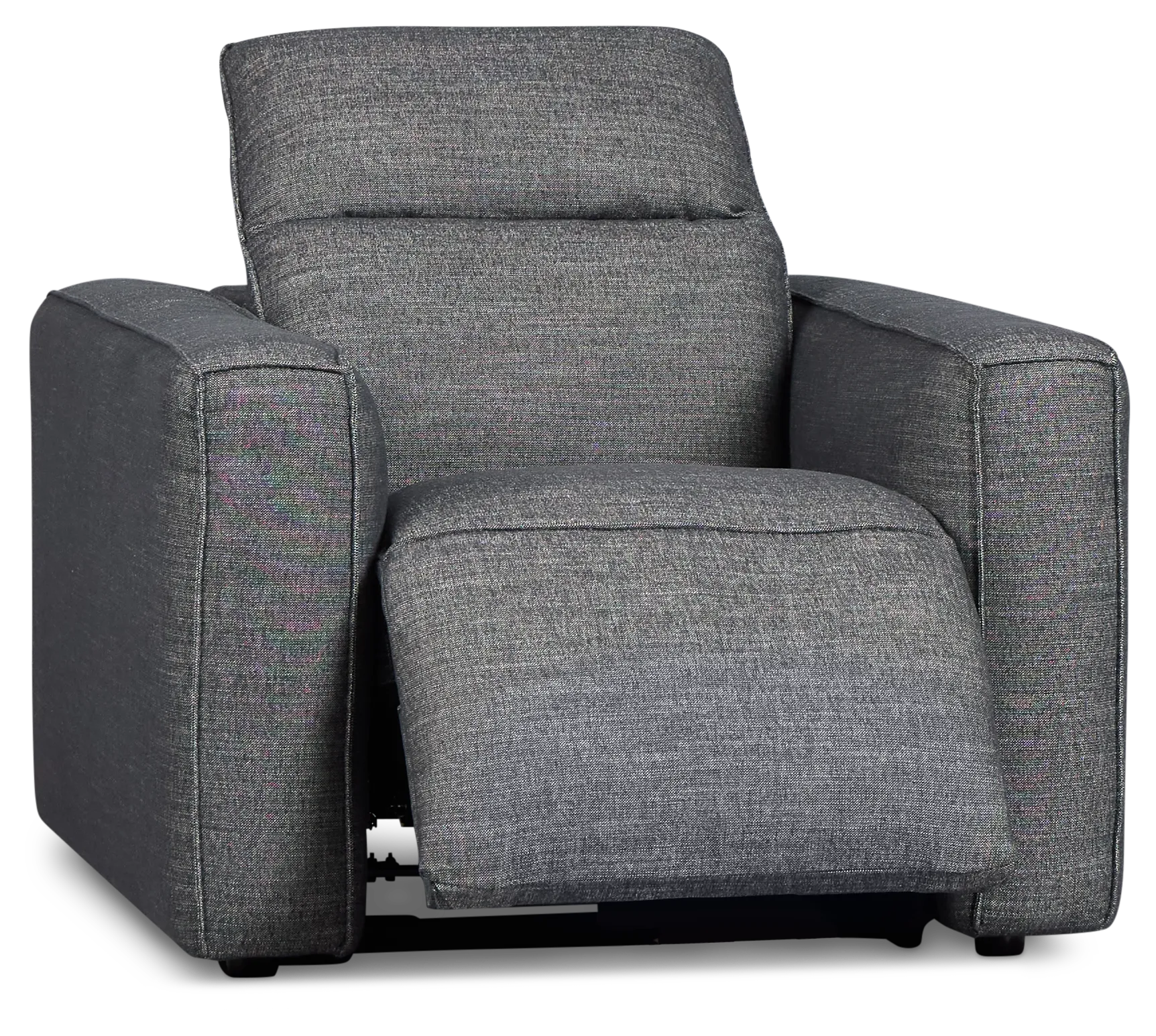 Ryland Dark Gray Fabric Power Recliner With Power Headrest