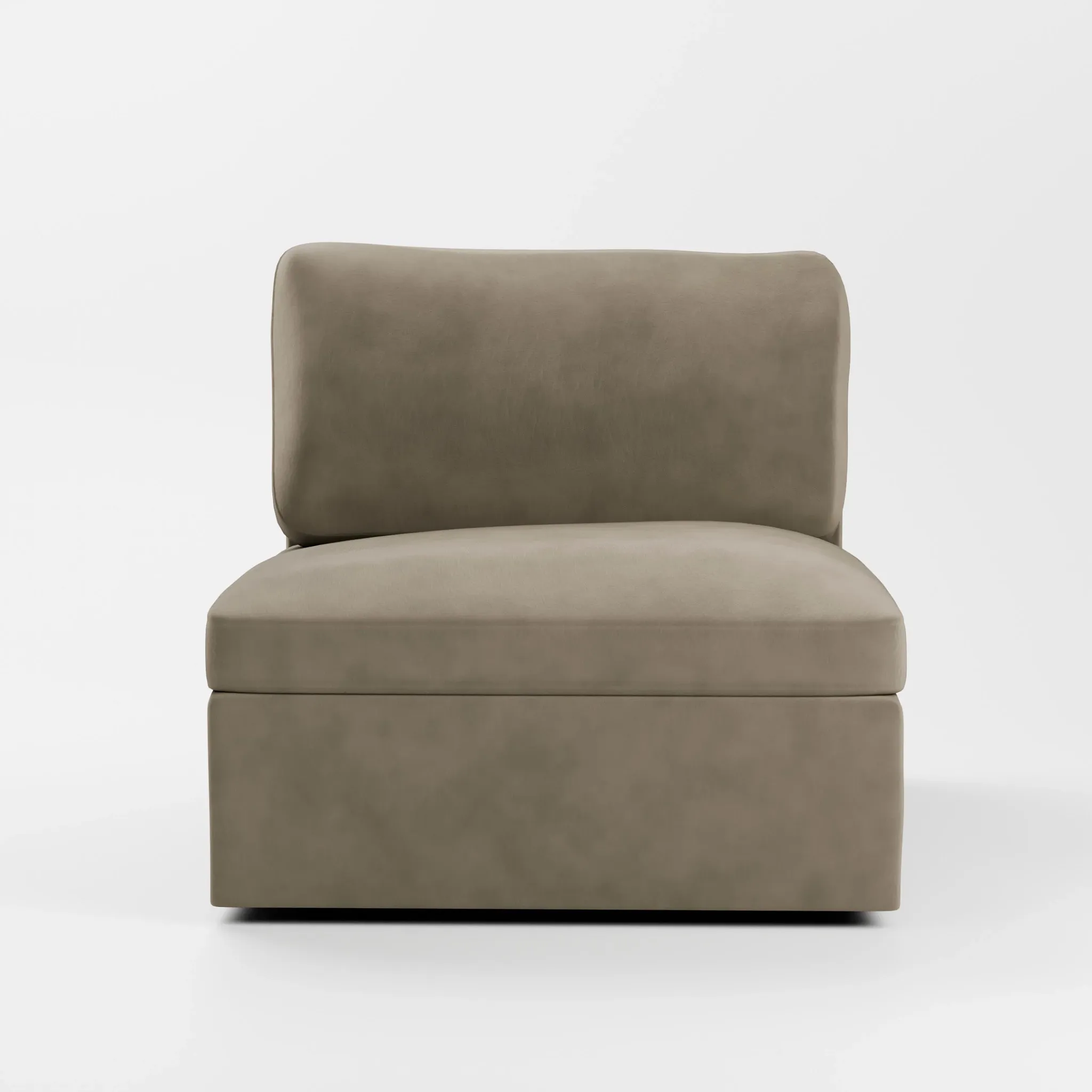 Destin Joya Beige Velvet Swivel Chair