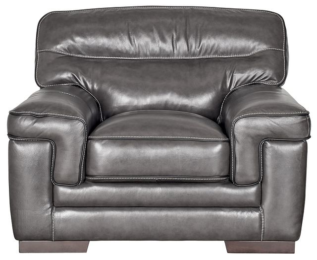 Alexander Gray Leather Chair (1)